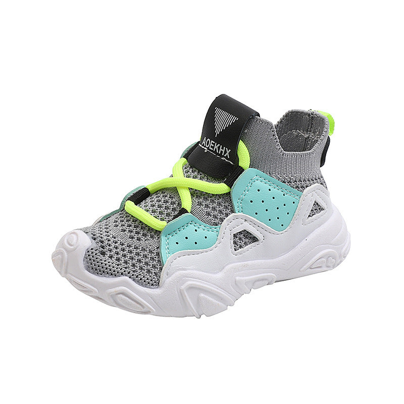 Boys And Girls Sports Shoes Breathable Toddler Shoes Soft Bottom Non-slip Baby Toddler Shoes