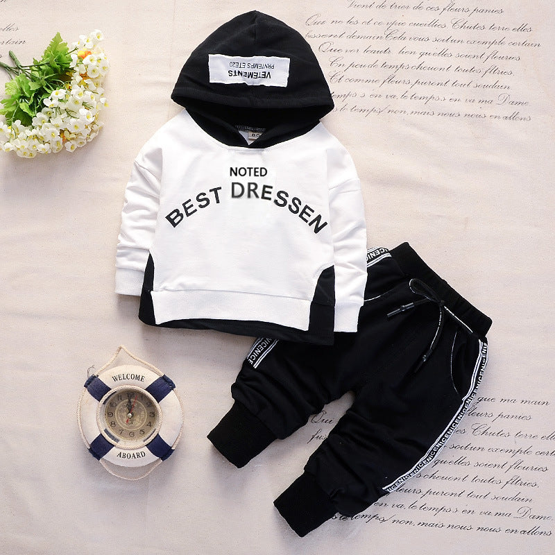 New Spring And Autumn Long-sleeved Hoodie Sweater Trousers Two-piece Set