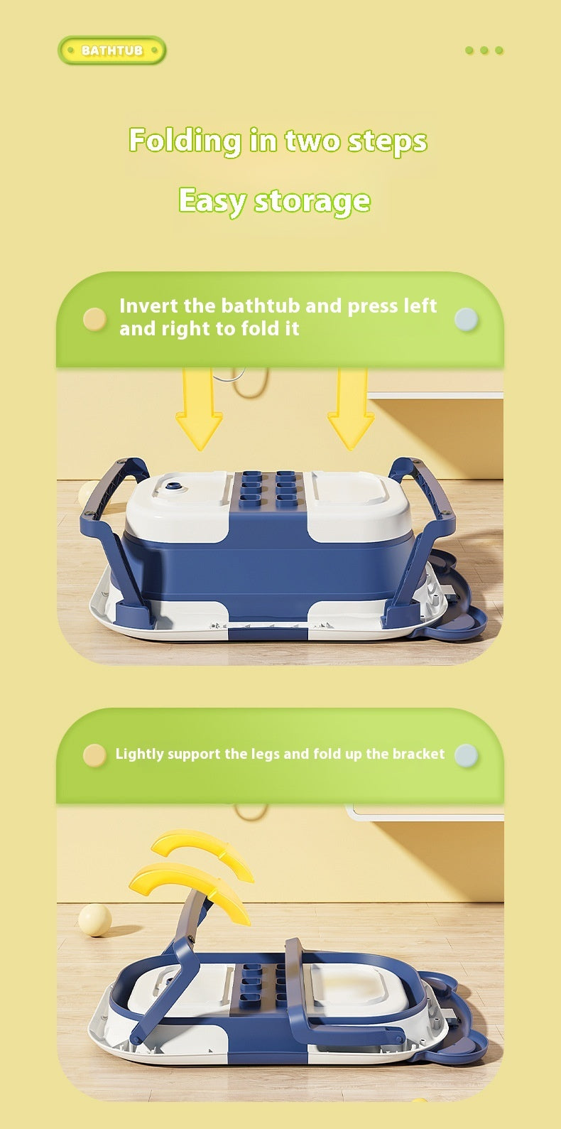 Household Newborn Baby Bathtub Temperature-sensing Bathtub