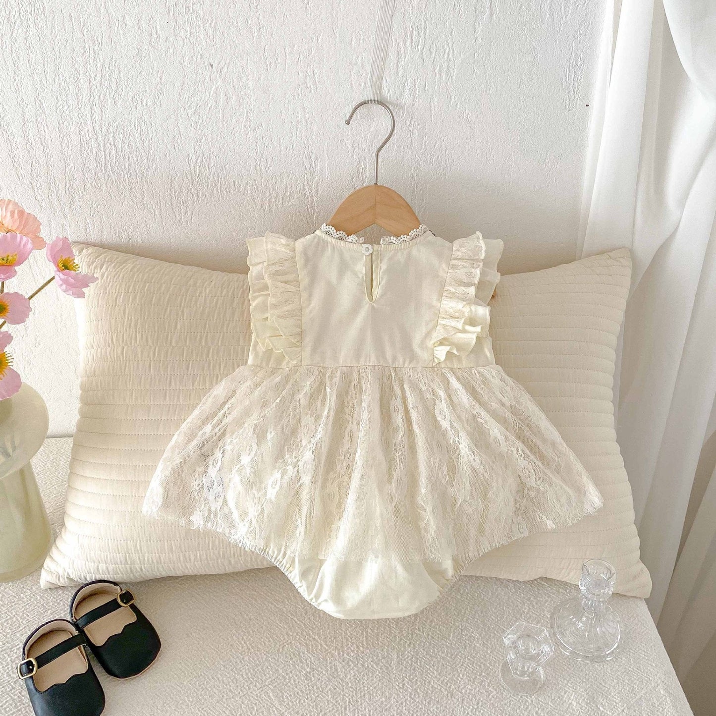 Summer Thin Baby Girl Jumpsuit Lace Dress