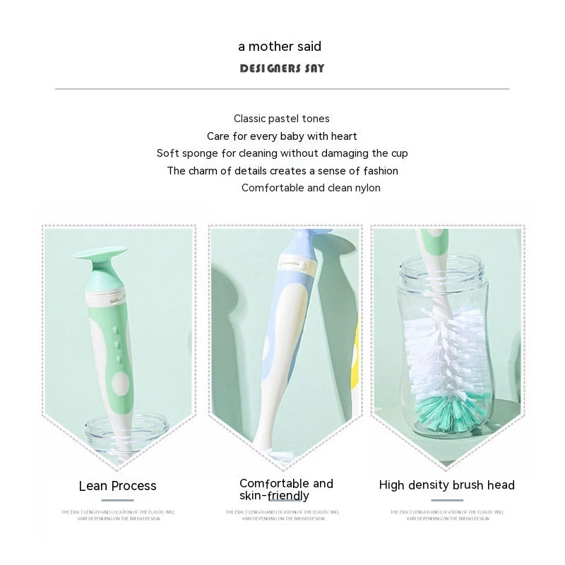 Baby Nylon Bottle Brush Nipple Water Cup Cleaning Brush