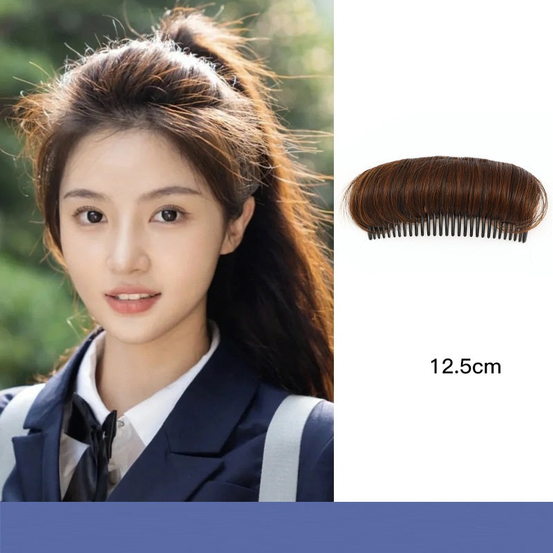 Wig piece for women, fluffy hair root, simulated hair pad, invisible hair top heightening and curling tool, hair pad artifact