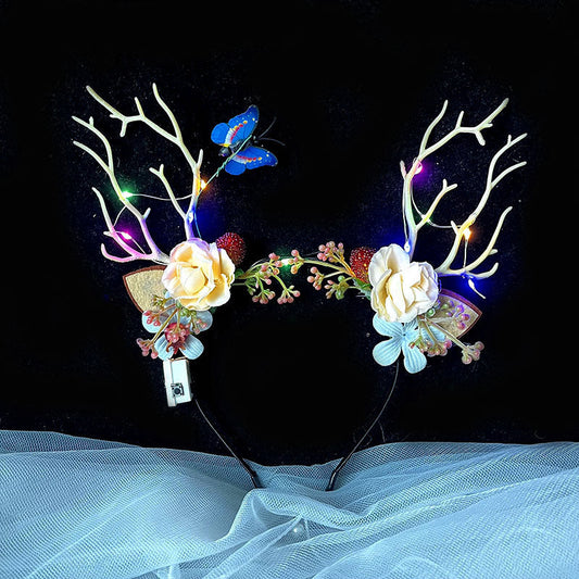 LED Light-Up Glowing Party Flower Headband