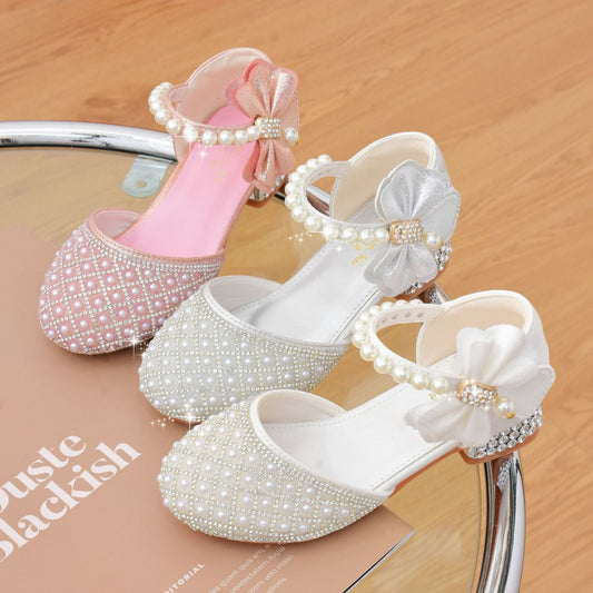 Girls' Princess High Heels Piano Catwalk Show Sandals