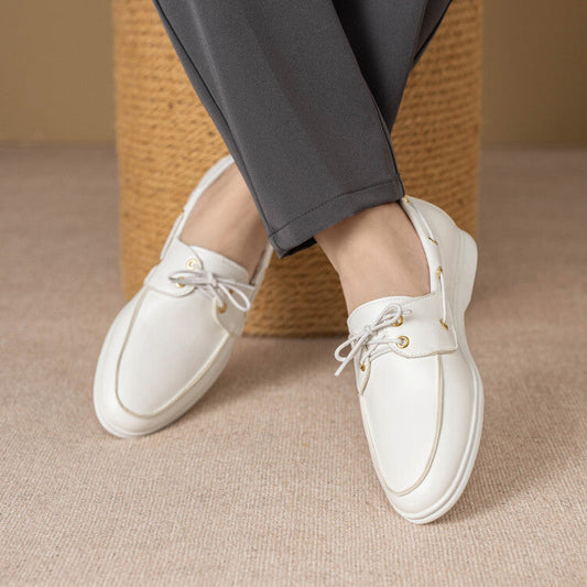 Fall Casual Leather Shoes Men's British Style Simple