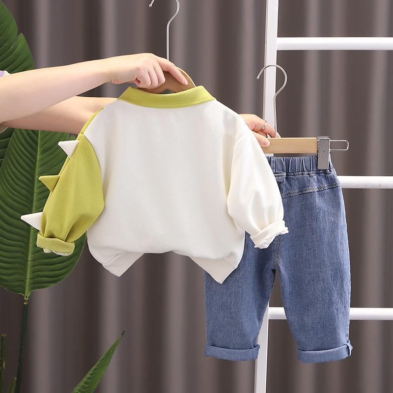 Handsome Clothes Suit Lapel Polo Long Sleeve