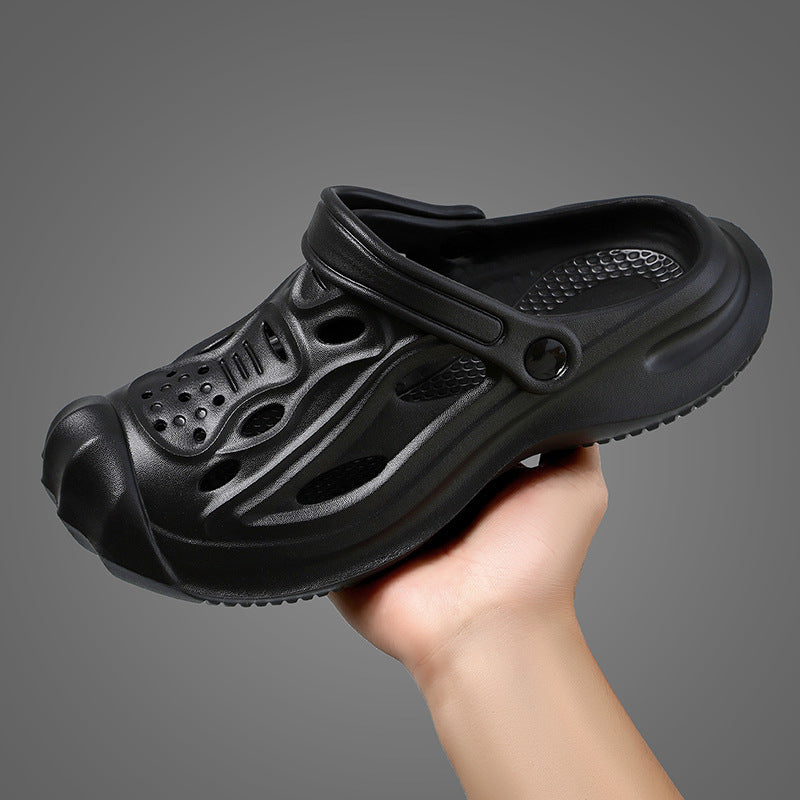 Outdoor New Non-slip Color Matching Slippers For Men