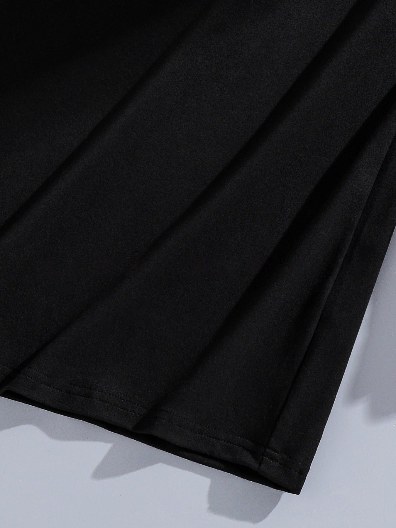 Girls long-sleeved short blouse sweatshirt suspender dress set