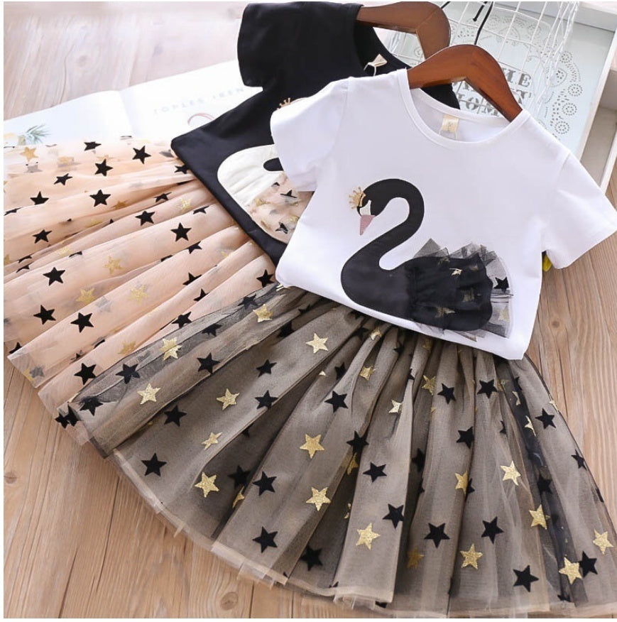 Girls' Summer Suits Princess Dress