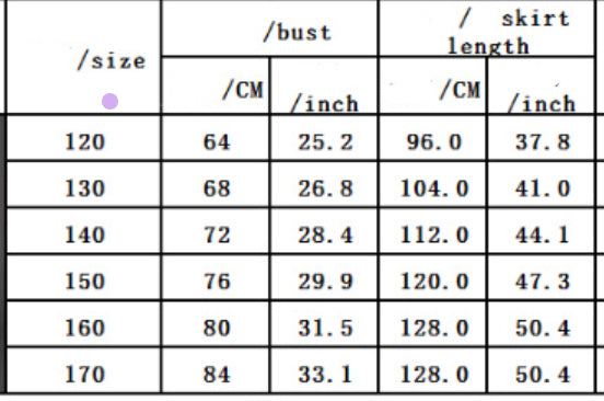 Children's Full Dress Girls' Princess Dress Costume