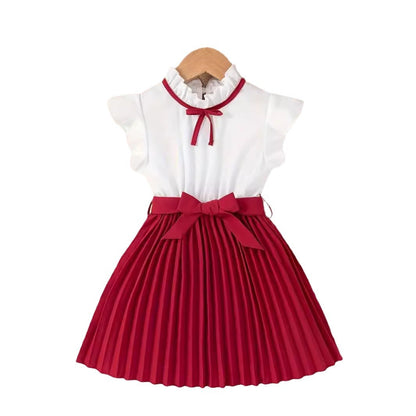 Embroidered Flowers Holiday Party Dress Girl