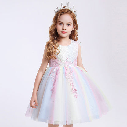 Children's Mesh Summer Dress