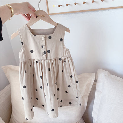 Polka dot princess dress