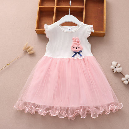 Girls' Summer Vest Princess Dress