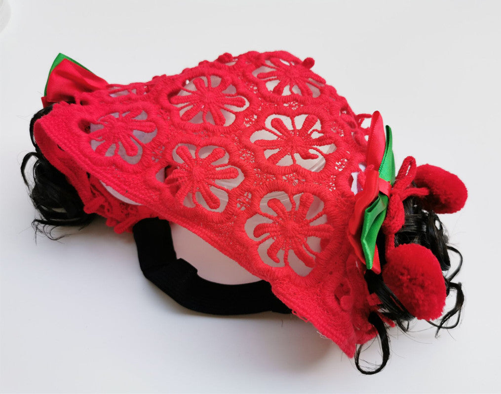 Newborn Baptism Cute Curly Hair Bundle Bangs Hair Ornament