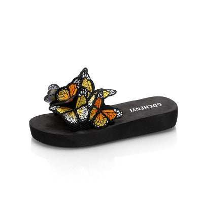 Spot Cross-Border Independent Station Aliexpress Bow Embroidered Word Sandals Flat Shoes
