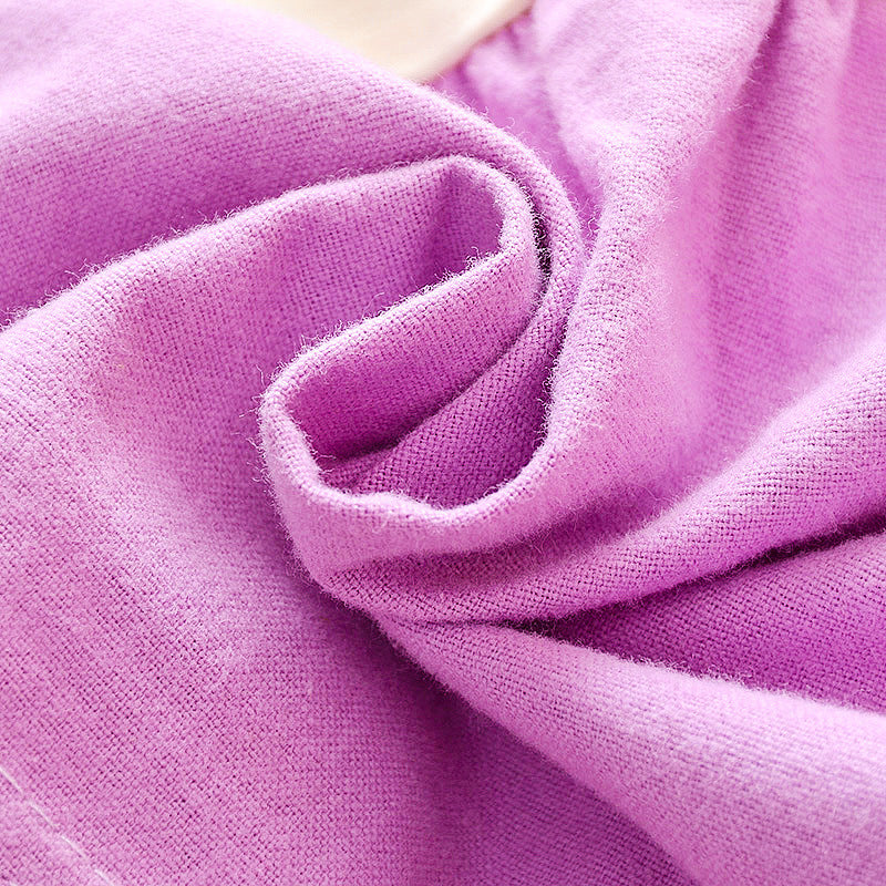 Girl's cotton long-sleeved dress