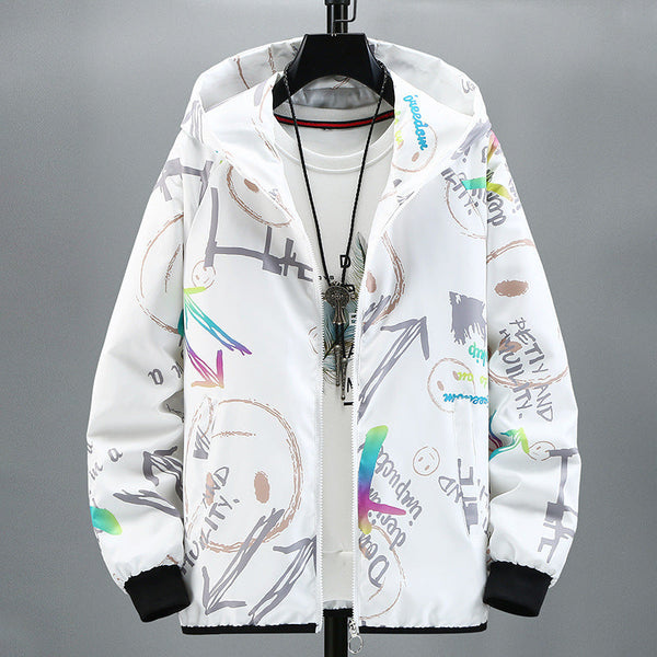 Trendy Colorful Handsome Student Fashion Brand Jacket (Stock)