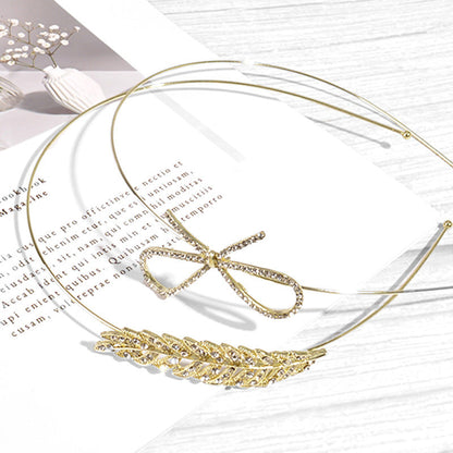 Bow Hair Band Fine Crystal Glass Accessories