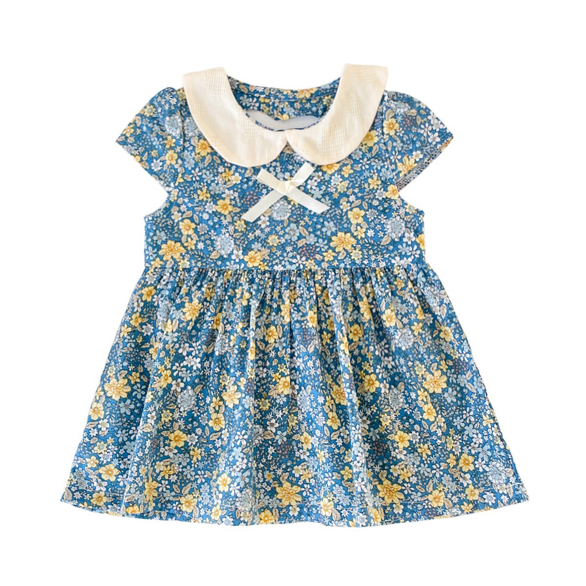 Fashion Personality Korean Style Girls Floral Dress