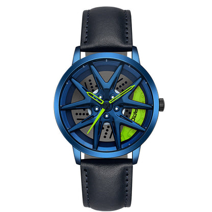 Cool Wheel Personality Hollow Out Quartz Watch