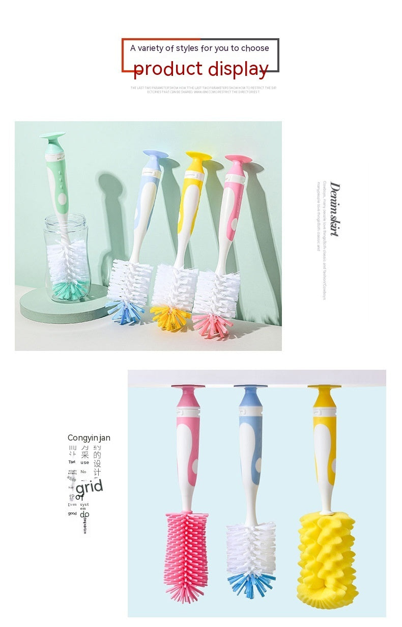 Baby Nylon Bottle Brush Nipple Water Cup Cleaning Brush