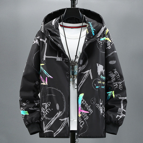 Trendy Colorful Handsome Student Fashion Brand Jacket (Stock)