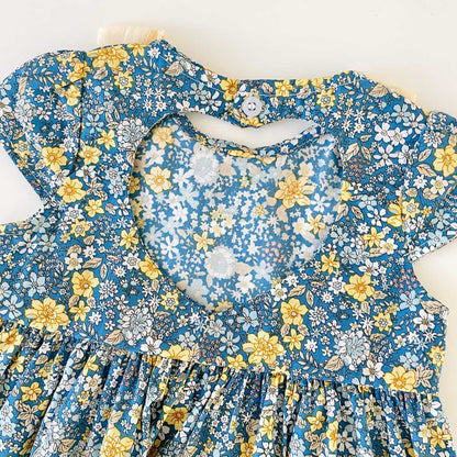 Fashion Personality Korean Style Girls Floral Dress