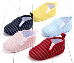 baby shoes boys newborn infant shoes prewalkers girls crib shoes autumn 0-18M slip on navy pink yellow blue SandQ baby