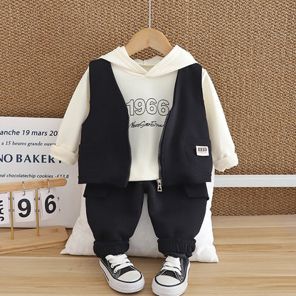 Children's Clothes Number Vest Three-piece Set