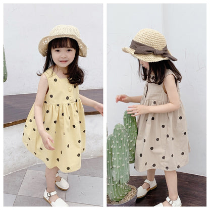 Polka dot princess dress