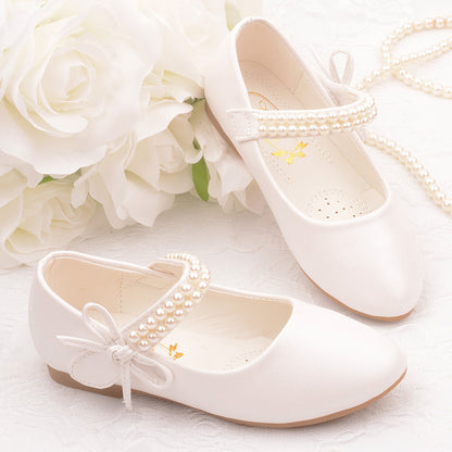 Girls' Photography Flat Leather Shoes
