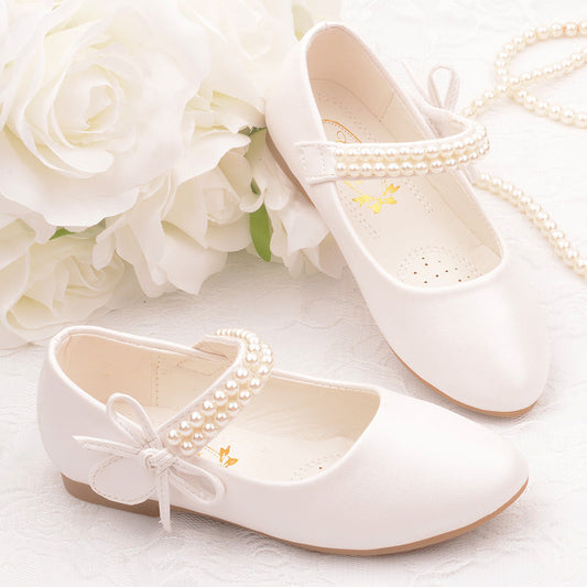 Girls' Photography Flat Leather Shoes