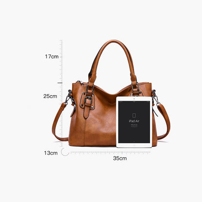 New Fashion European And American Style Women's Retro Simple Shoulder Bag Large Capacity