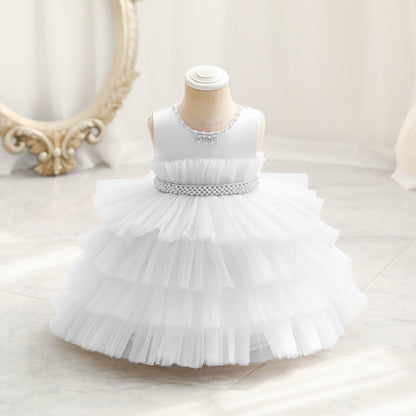 Children's Dress Color Matching Princess Dress Birthday Banquet Skirt