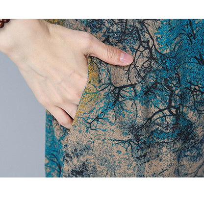 Summer Cotton Leprosy Dress Plus Size Women's clothing