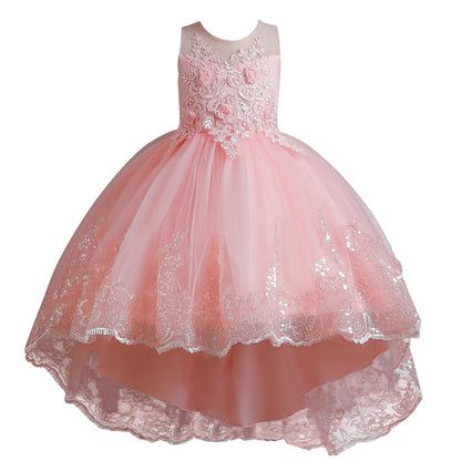European And American Girls' Princess Dress Trailing Dress
