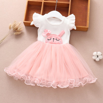 Girls' Summer Vest Princess Dress