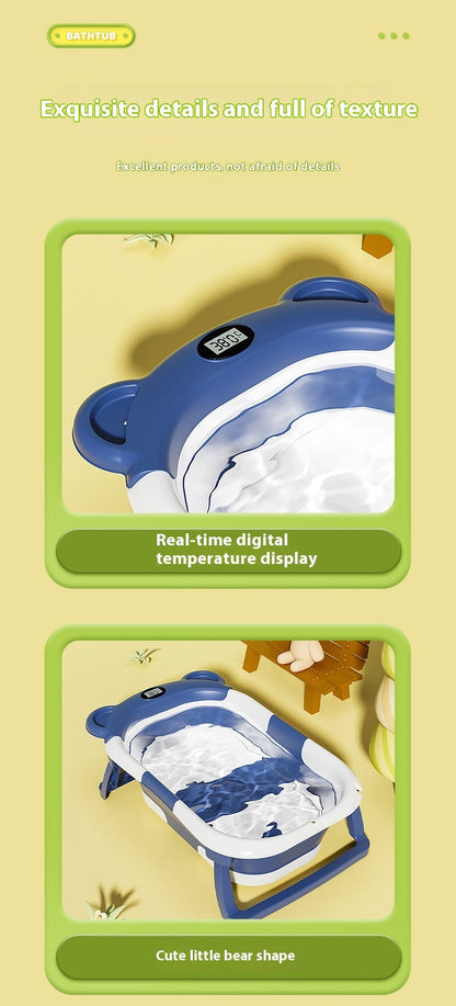 Household Newborn Baby Bathtub Temperature-sensing Bathtub