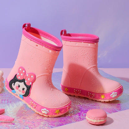 Girls' Kindergarten Non-slip Princess Rain Boots