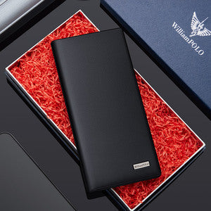 Men's Emperor Paul Long Leather Wallet  Gift Box Packaging