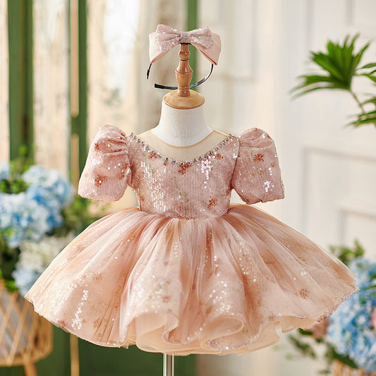 Children's Dress Princess Dress Girls High-end Host Birthday Piano