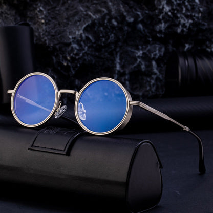 New Fashion Round Frame Sunglasses Men