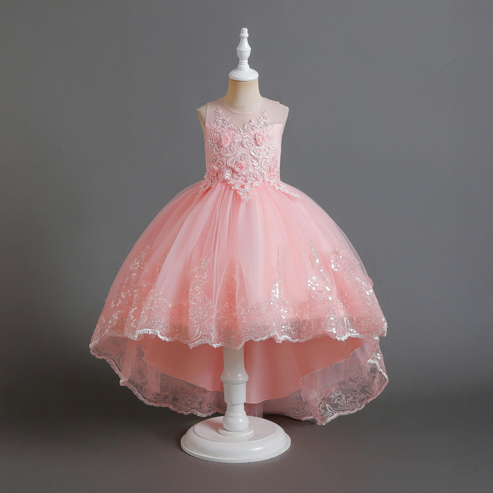 European And American Girls' Princess Dress Trailing Dress