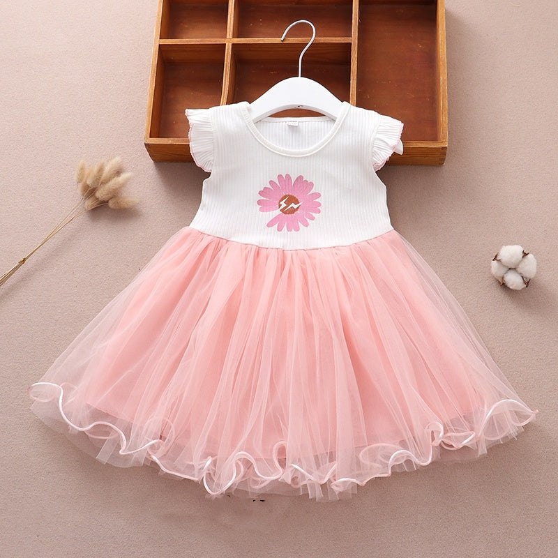 Girls' Summer Vest Princess Dress