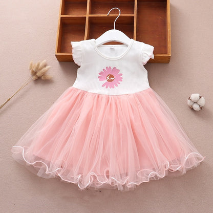 Girls' Summer Vest Princess Dress