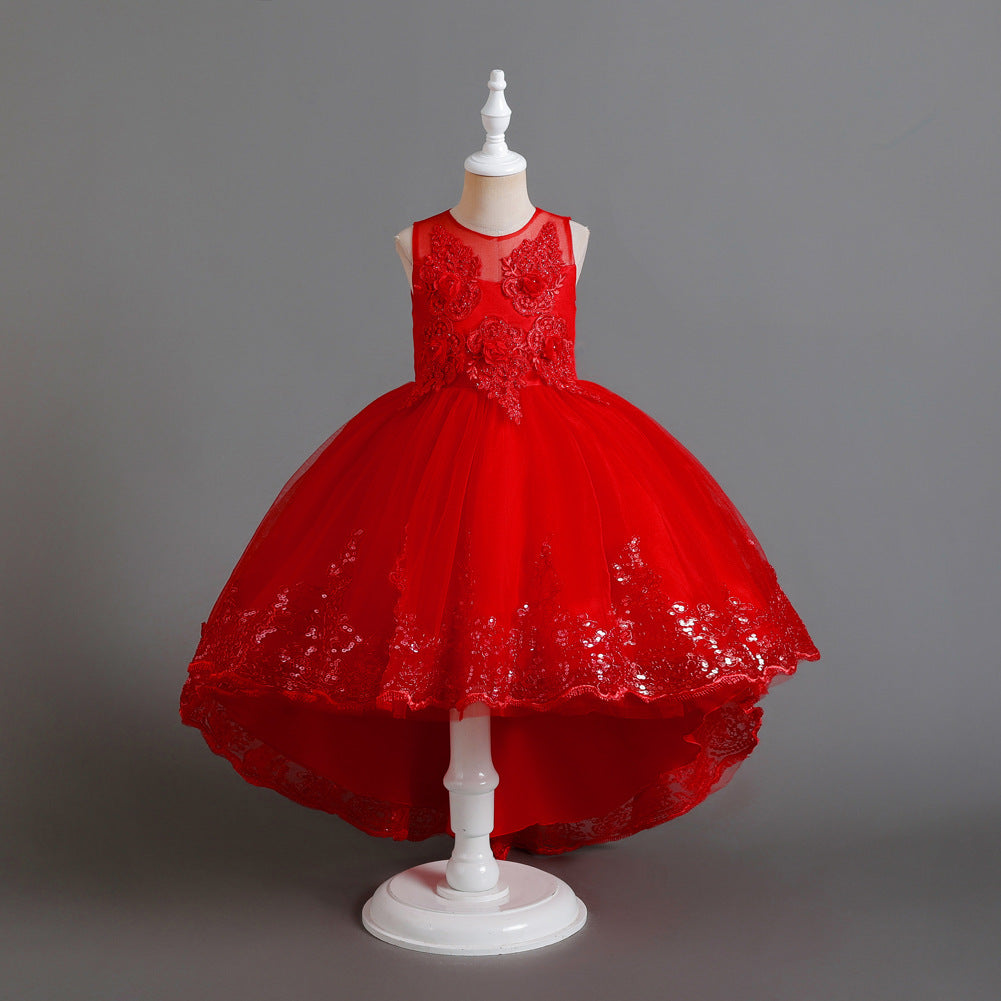 European And American Girls' Princess Dress Trailing Dress