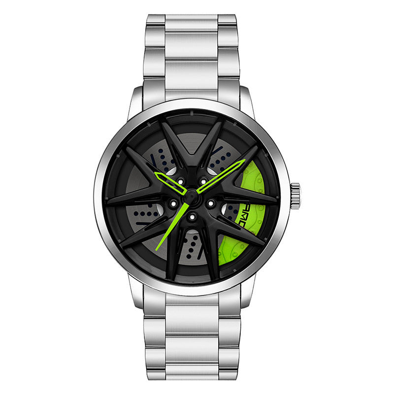 Cool Wheel Personality Hollow Out Quartz Watch