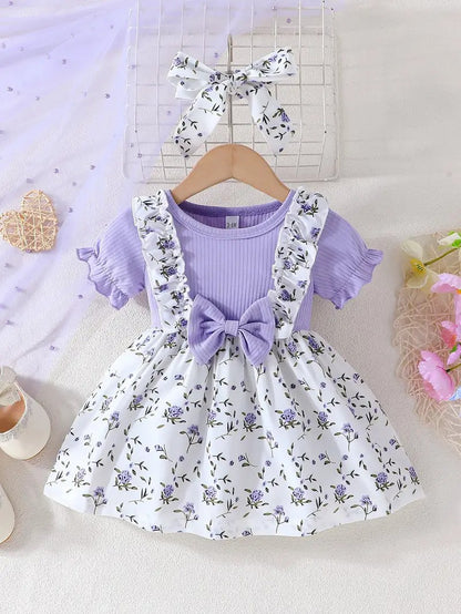 Embroidered Flowers Holiday Party Dress Girl