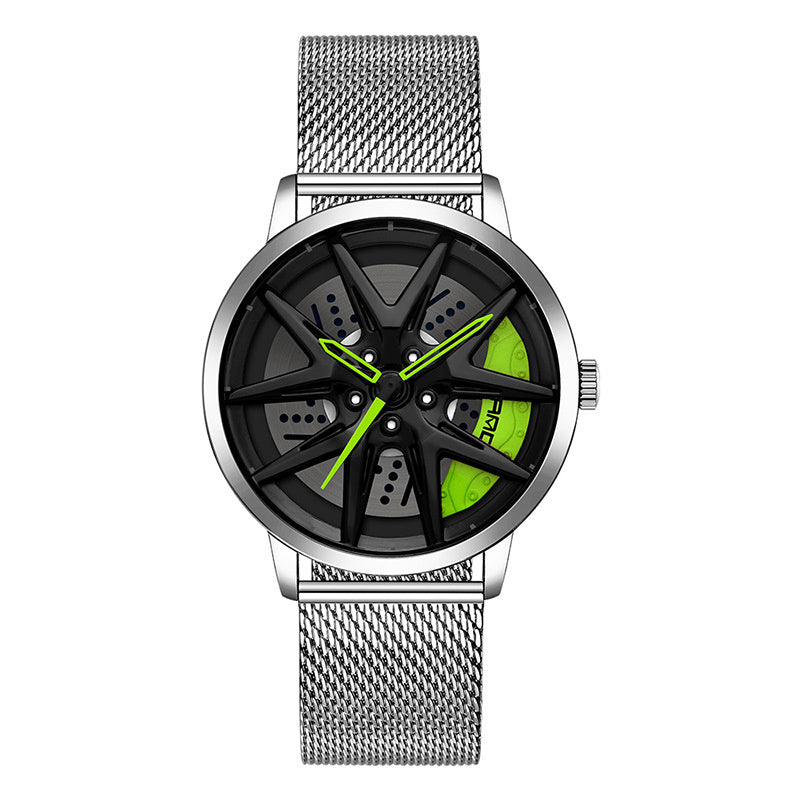 Cool Wheel Personality Hollow Out Quartz Watch